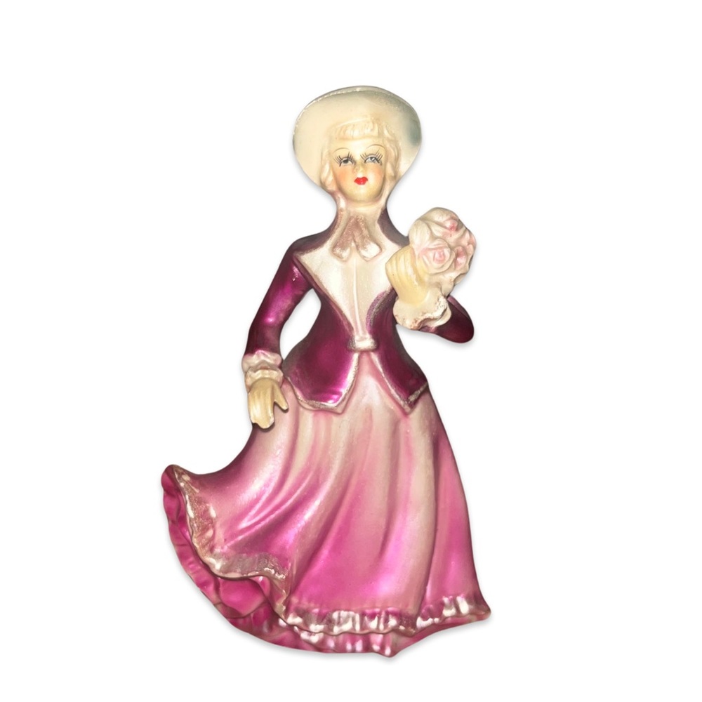Pink antique Victorian era porcelain collectible